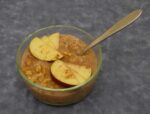 bowl of oatmeal with apples