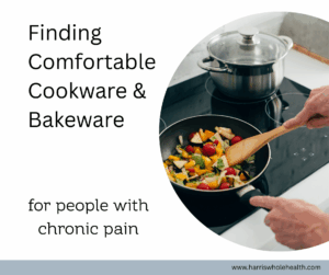 Finding comfortable cookware and bakeware for people with chronic pain--image of frying pan